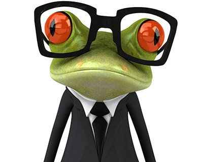new look eyewear frog wearing eye glass