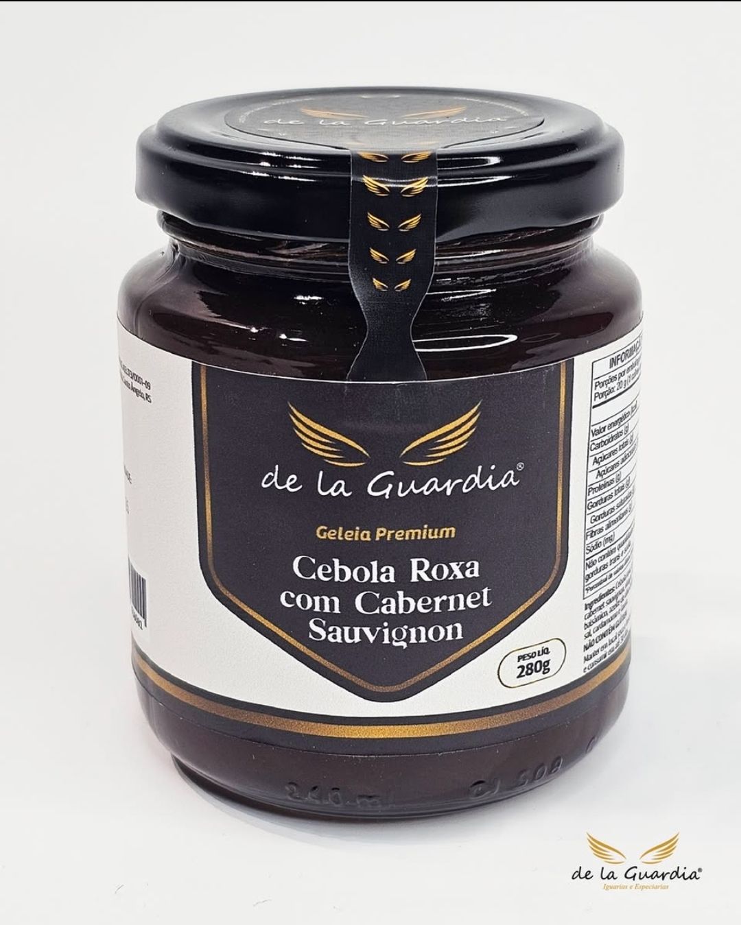 Geléia de Cebola Roxa mais Cabernet Sauvignon - sem conservantes 280g