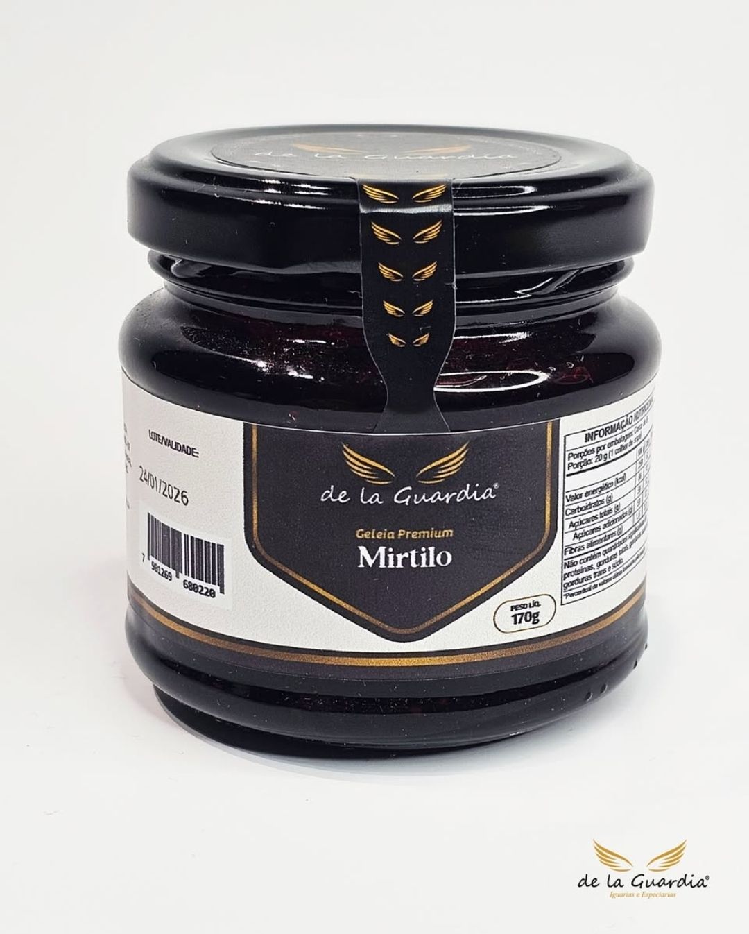 Geléia de Mirtilo - sem conservantes - 170g