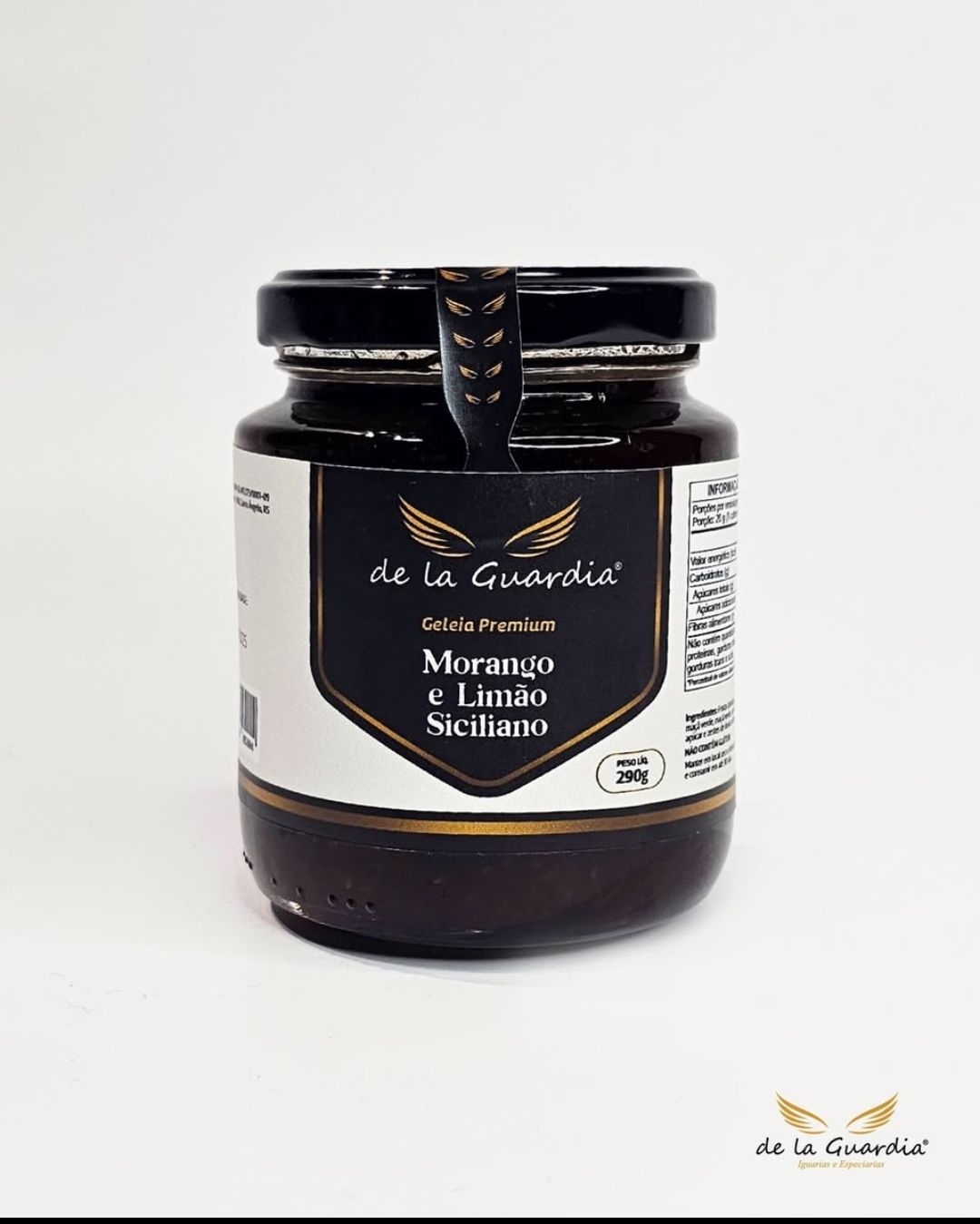 Geléia Morango e Limão Siciliano - sem conservantes - 290g