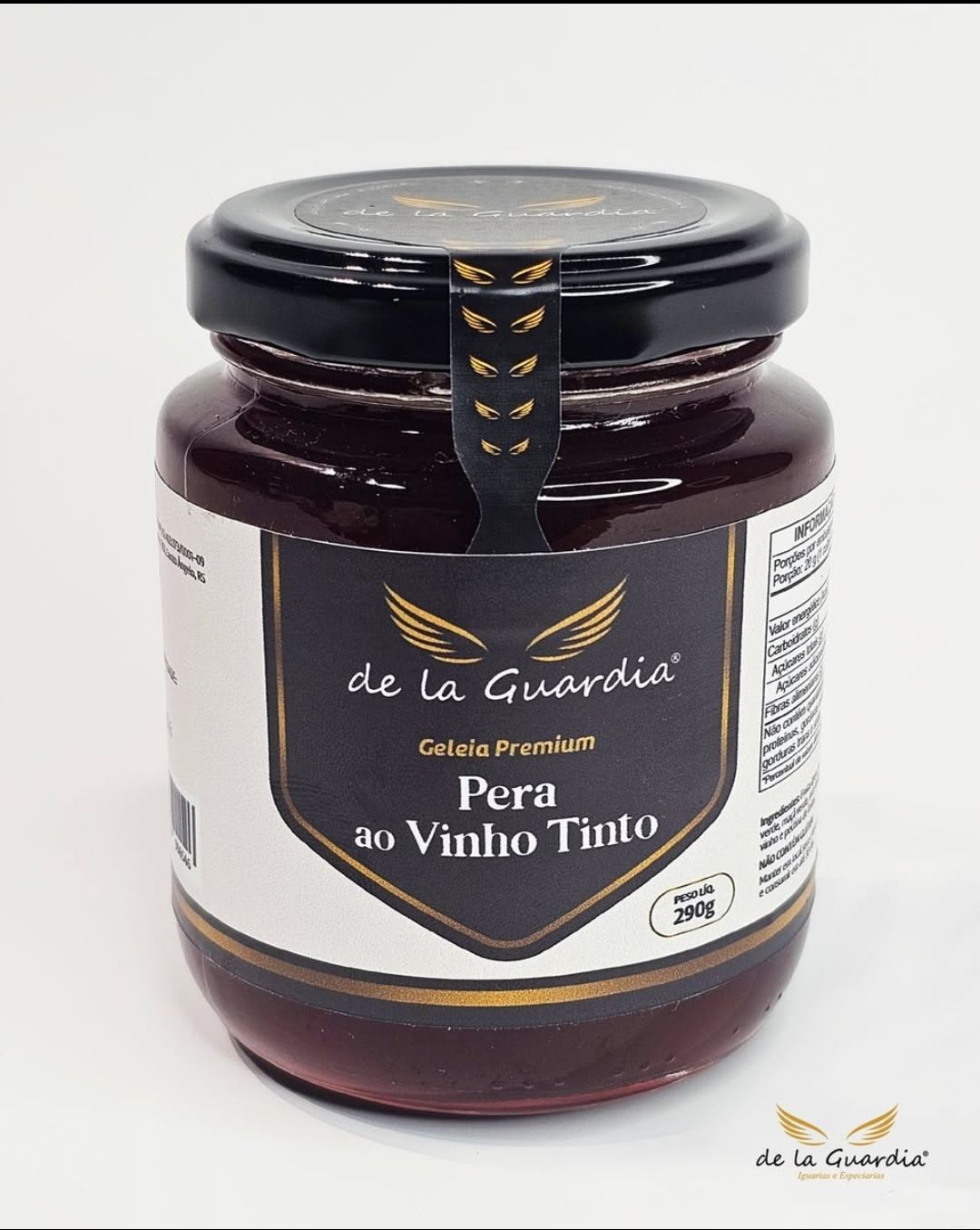 Geléia de Pêra ao Vinho Tinto - sem conservantes - 290g