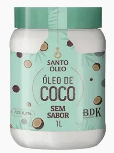 Óleo de côco Santo Óleo - sem cheiro e sem sabor 1 litro