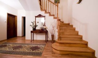 wooden staircase for a house