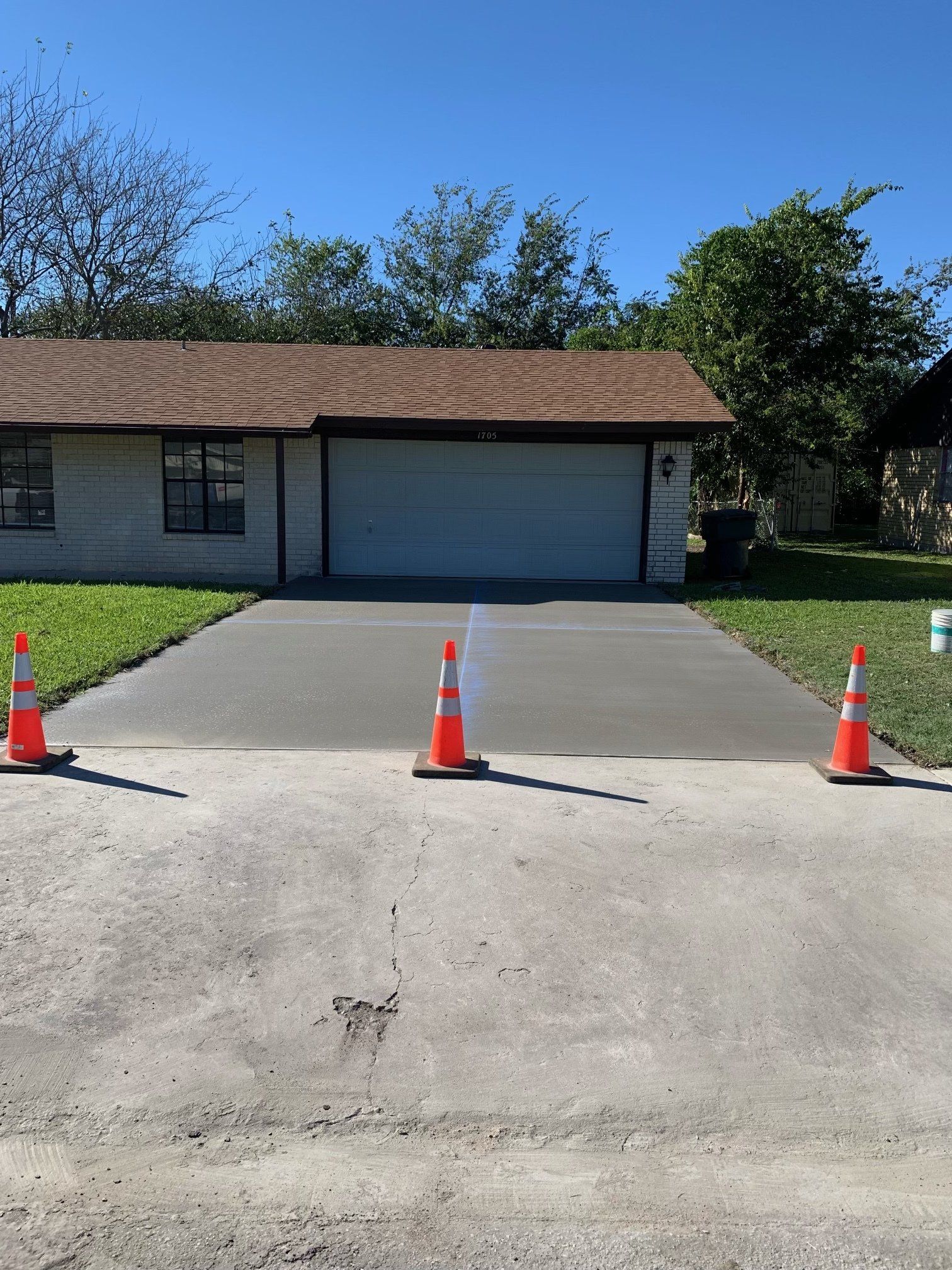 concrete driveway