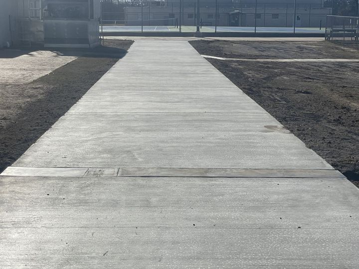 concrete walkway