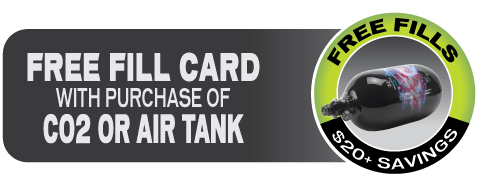 Free Air Fill Card with any Tank at Extreme Paintball