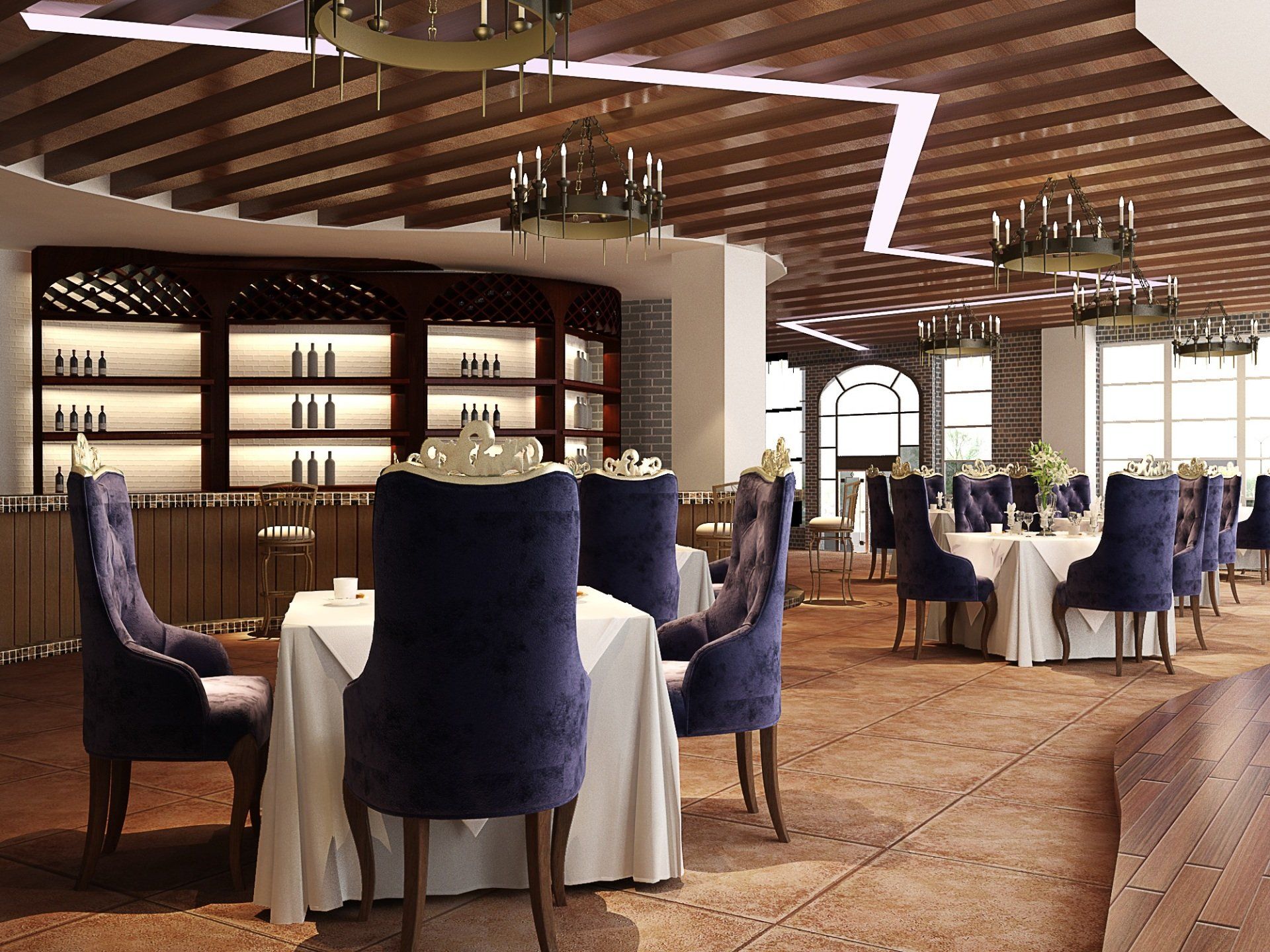 Luxurious Restaurant Interior