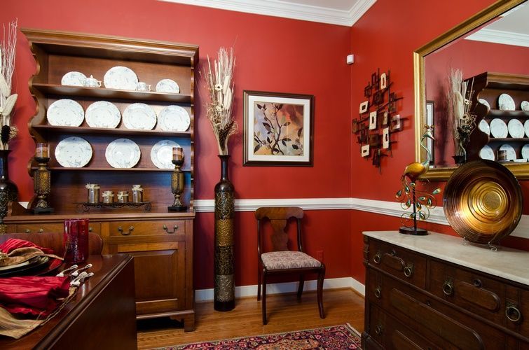 Casey Residence Red Interiors