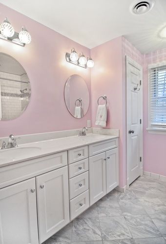 Flyn Hall Pink Bathroom