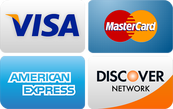 a visa , mastercard , american express and discover network logo on a white background .