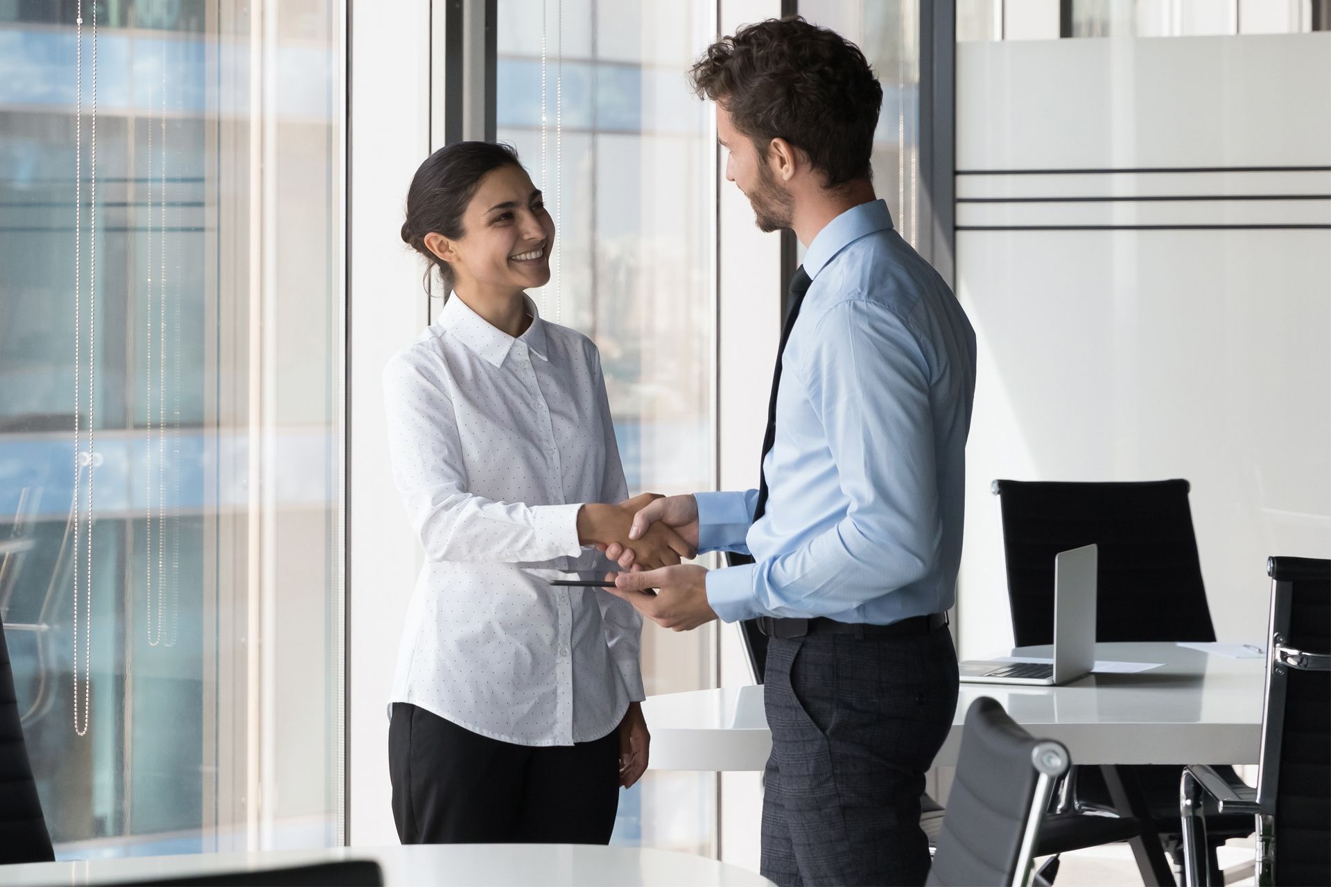 Insurance Agent With Client