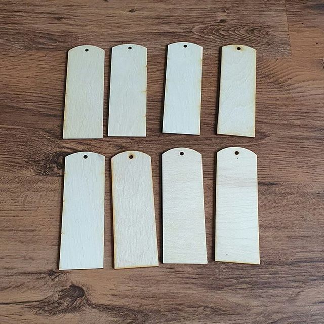 ProArts Set van 10 blanco houten bladwijzers, 15 x 5 cm, doe-het-zelf, bladwijzer, handwerk, van berken, voor schilderen, vrije tijd, kleurrijk, voor cadeaulezers