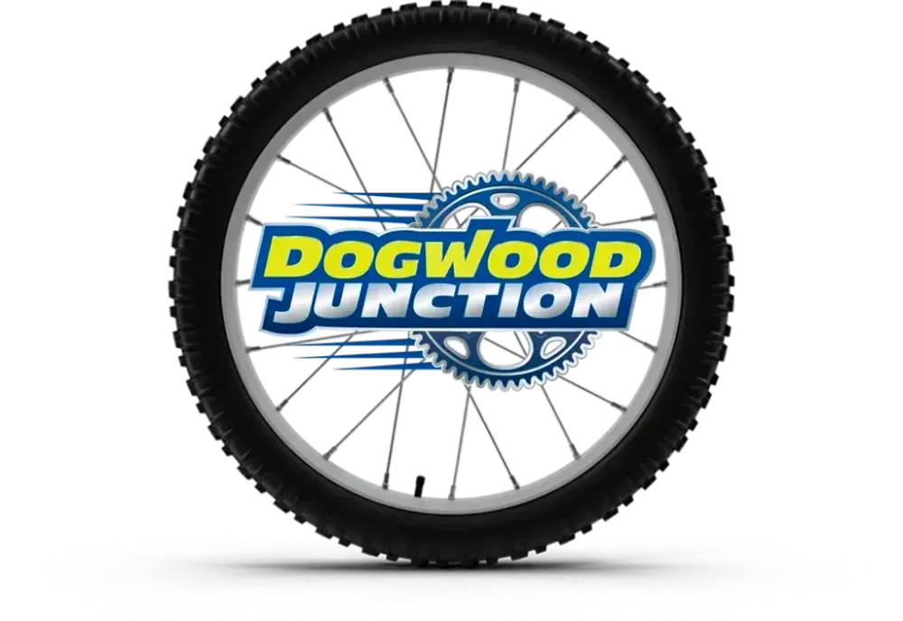 Bike wheel.