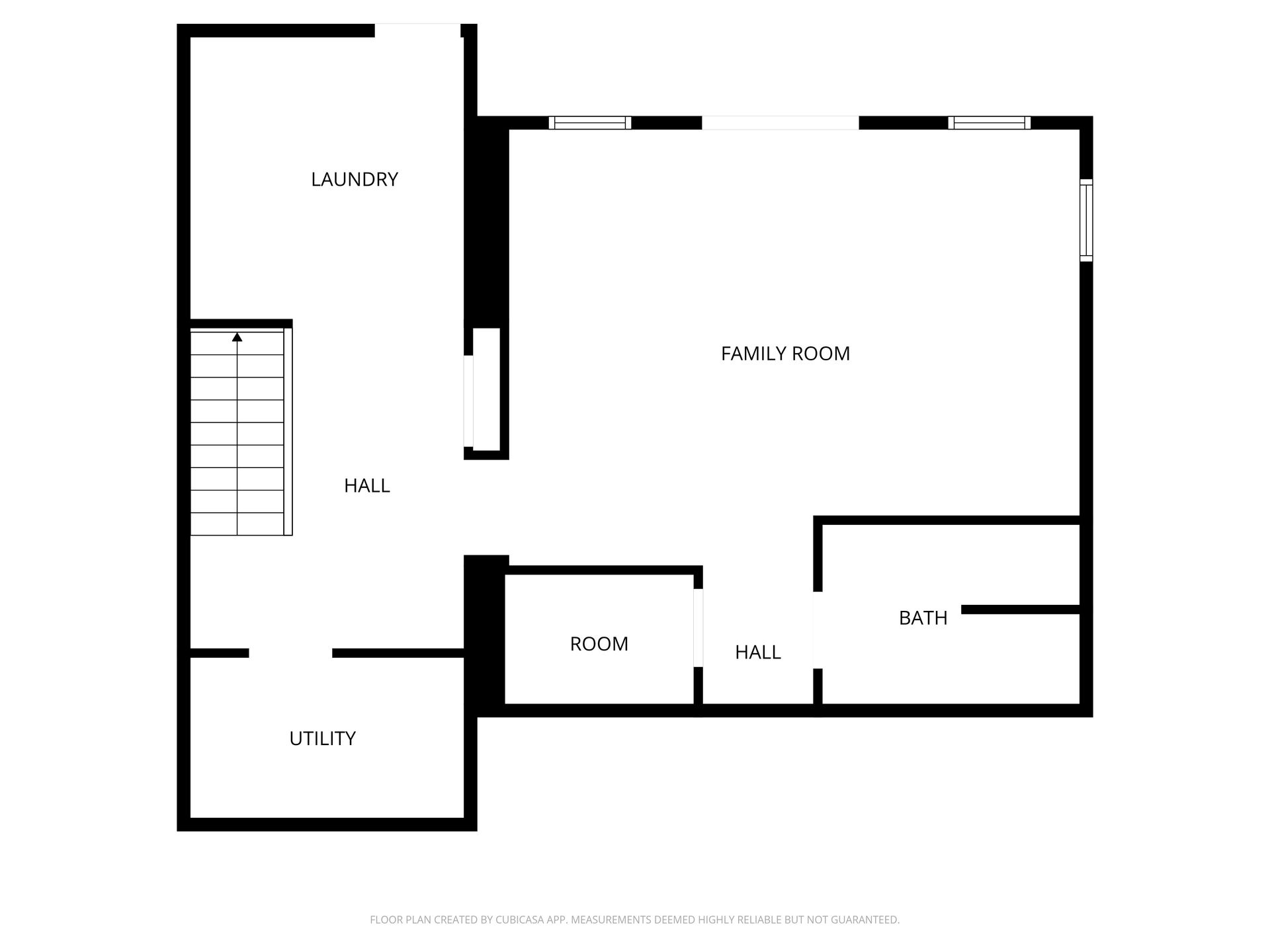Lower level floor plan with walk-out game room, full bath, laundry, and heated garage layout at 1880 S Timber Lakes Dr.