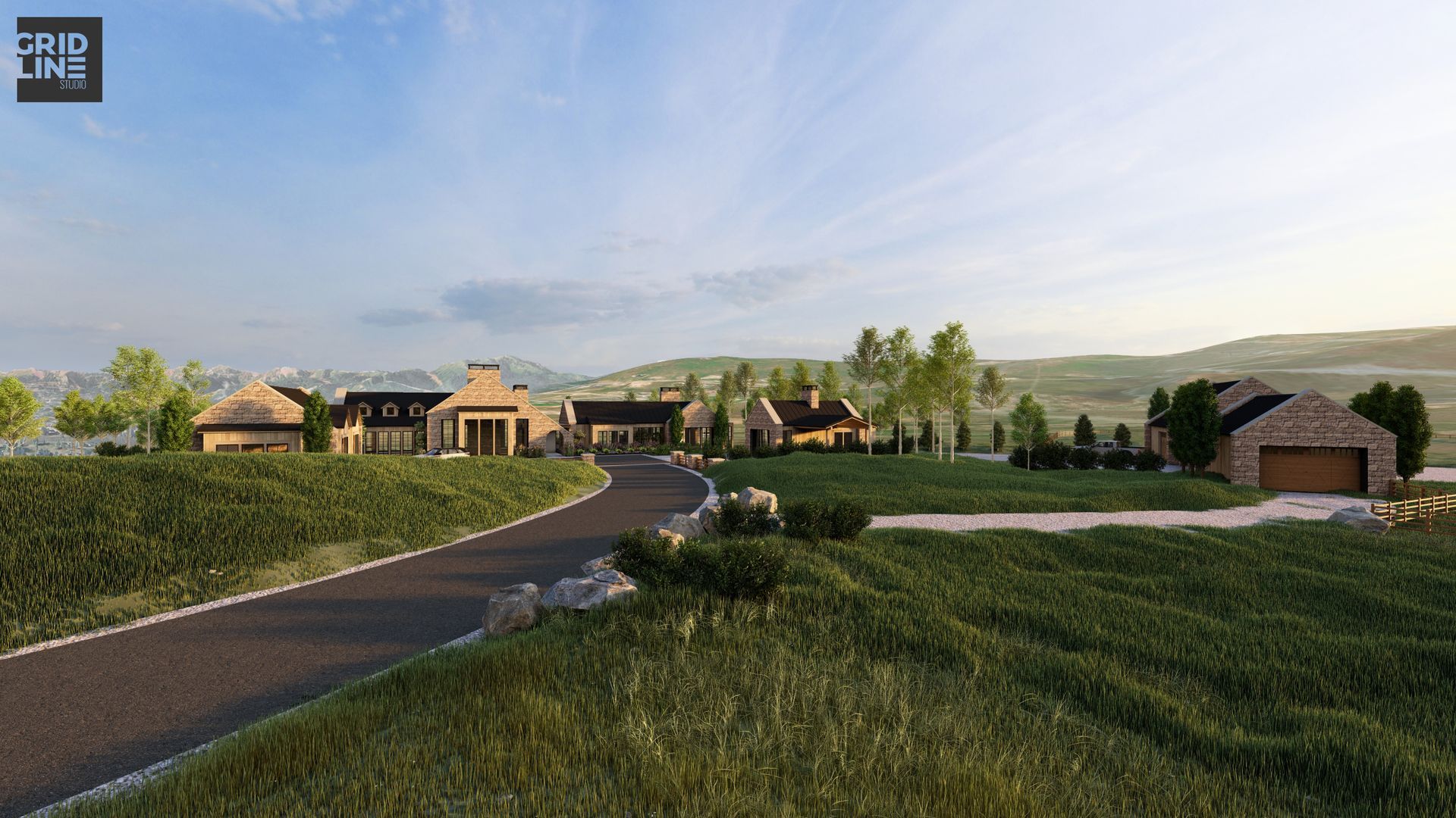 Ground-level landscape view of the 46-acre private equestrian estate site at 8151 Bitner Ranch Rd, highlighting natural scrub oak, open riding space, and direct trail access.