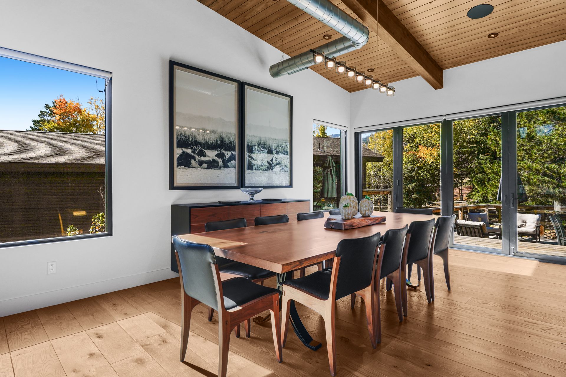 Luxury Living Space with Expansive Windows framing Park City Mountain Views