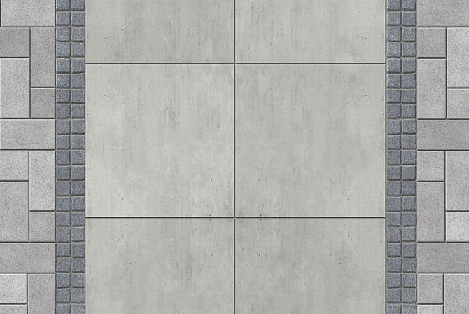 Stamped concrete patio