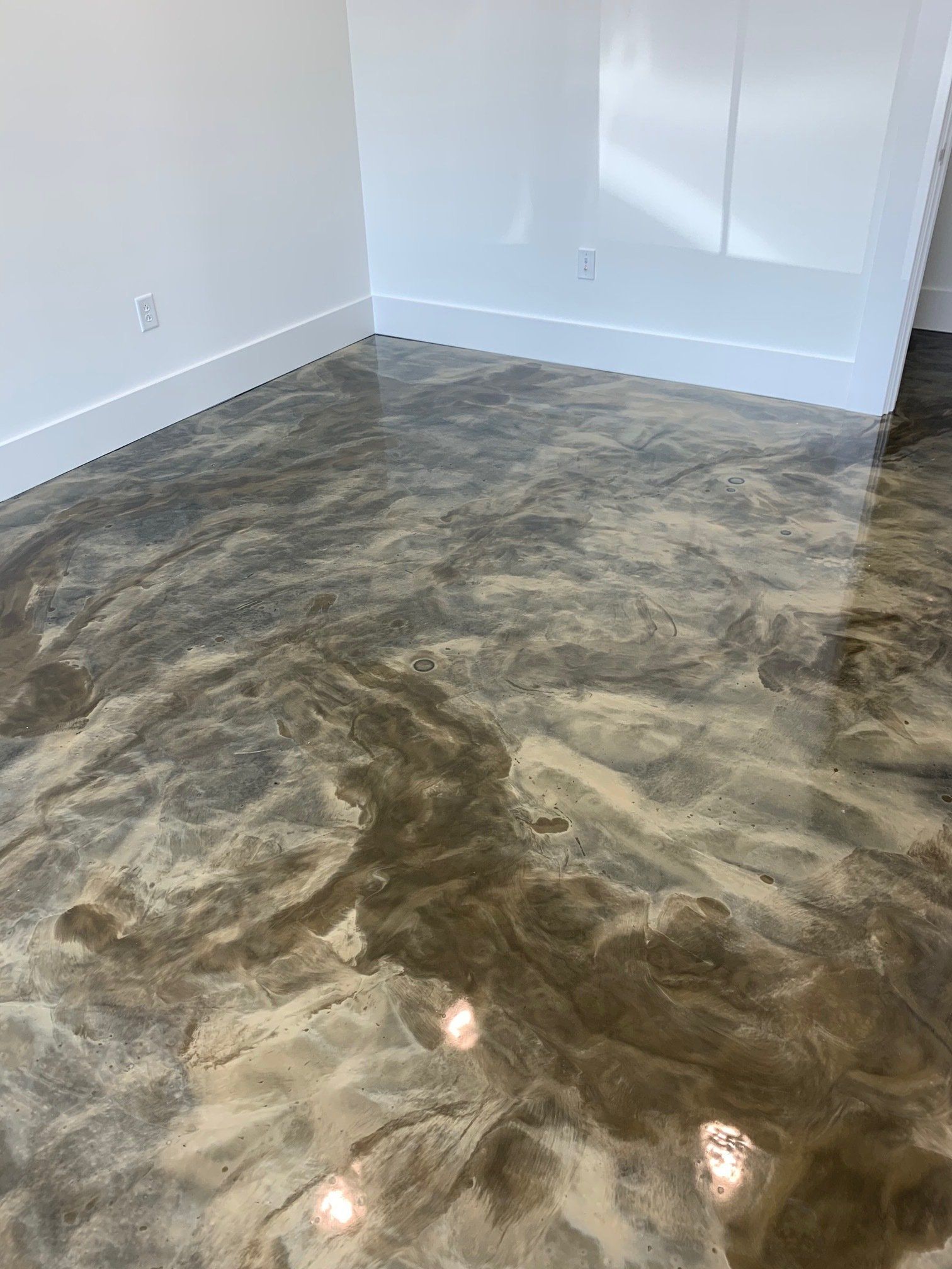 Marbled Epoxy Flooring — in Charleston, SC — Lowcountry Surface Coatings