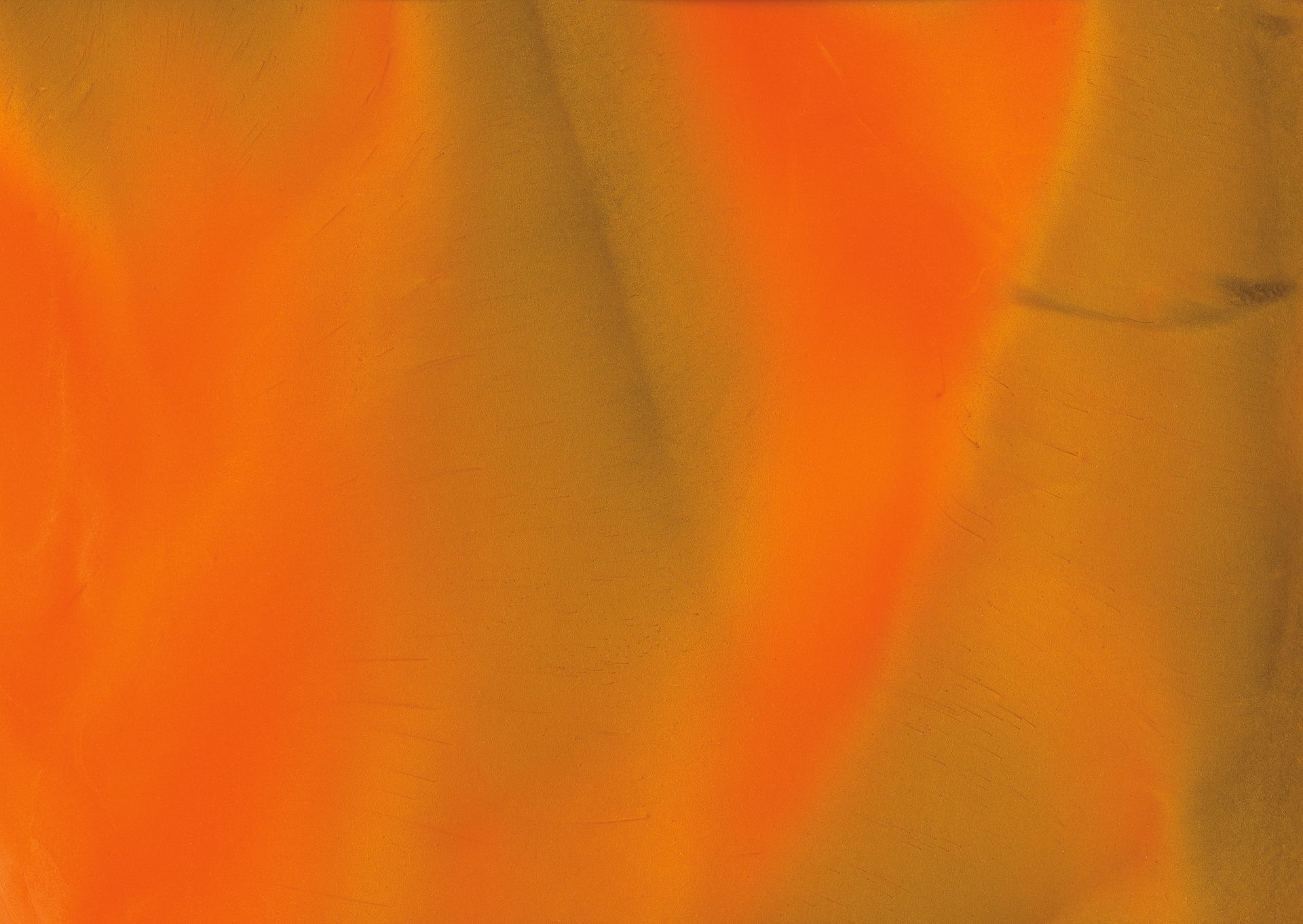 Abstract orange and gold gradient background with flowing, blurred shapes.