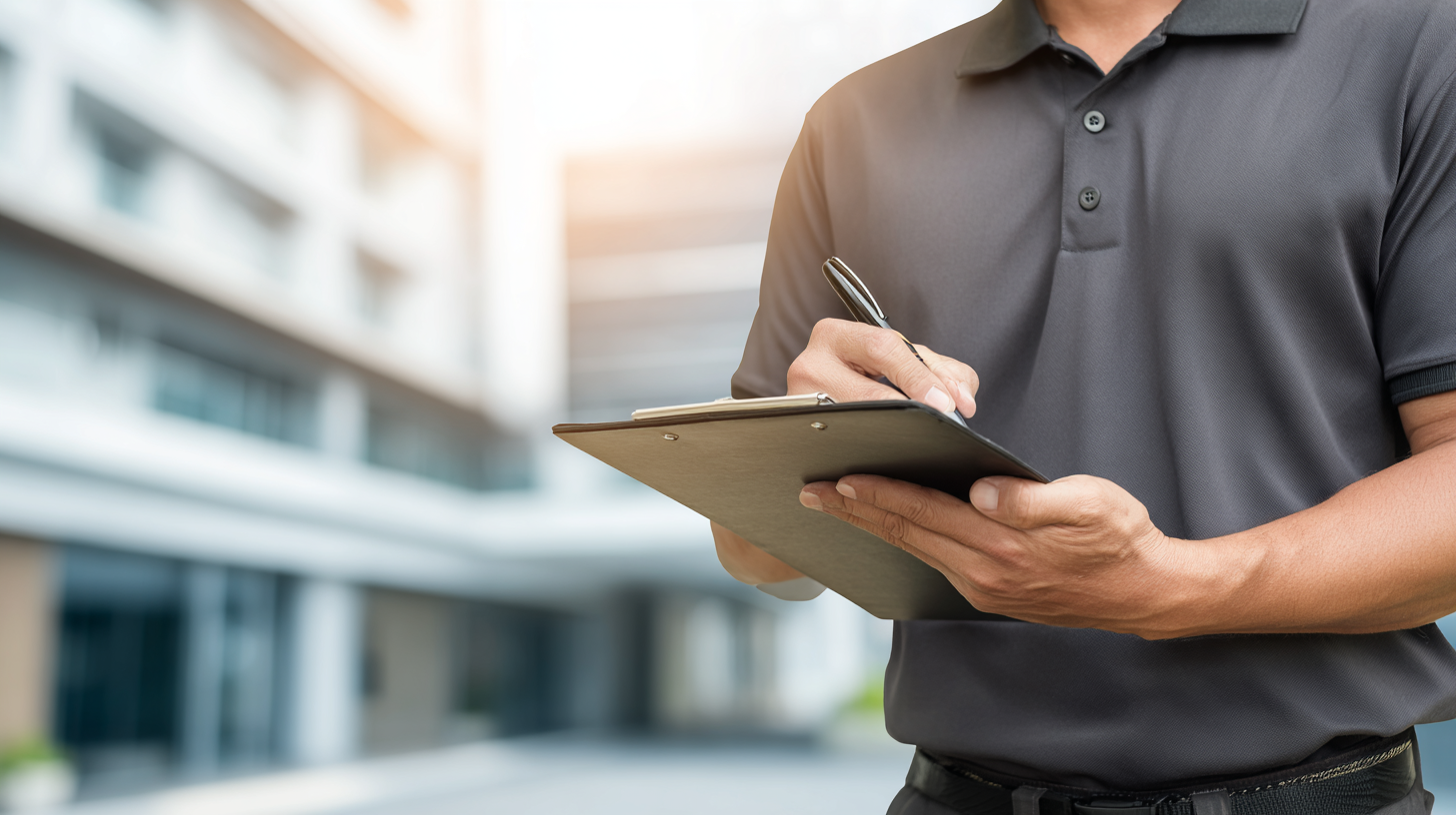 Professional Technician Assessing Commercial Property