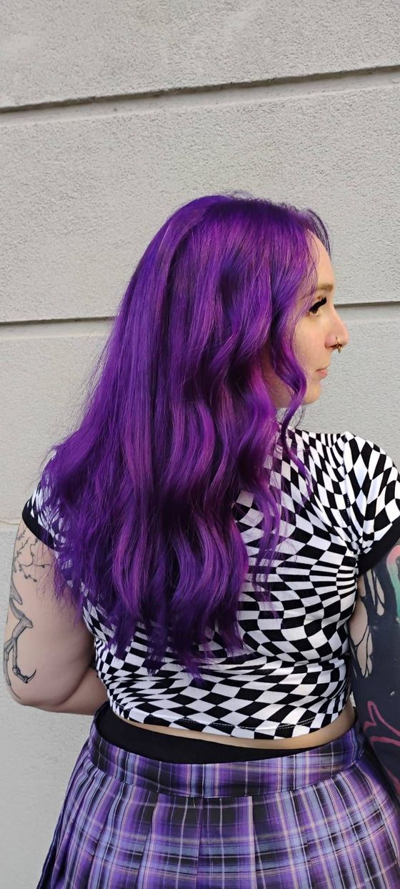 Tinta capelli bicolor violetta