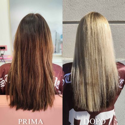 Colorazione capelli biondi