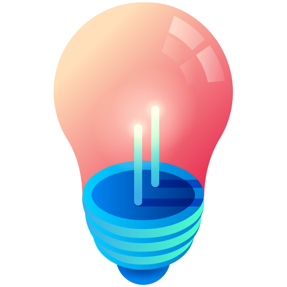 Cartoon light bulb