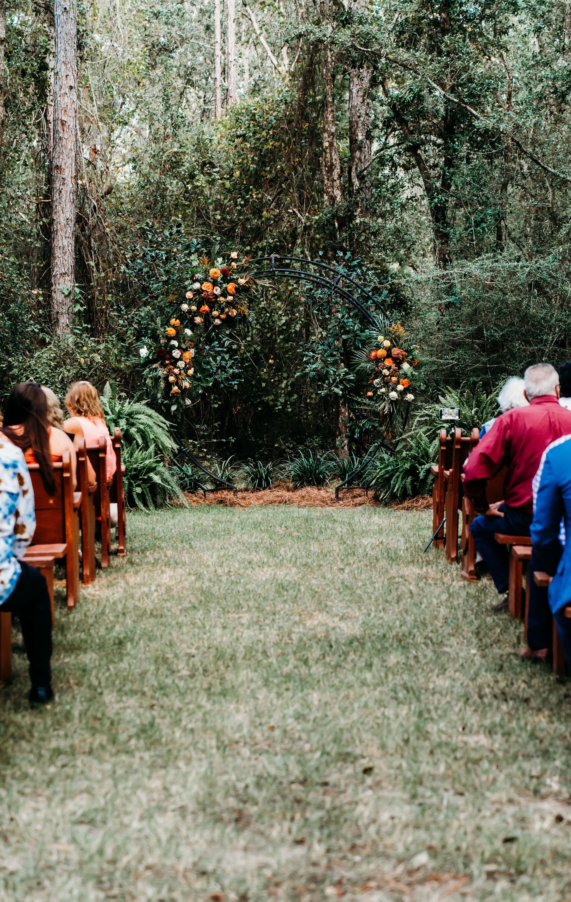 wooded outdoor wedding venue