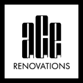 A.C.E. Renovations Black and white logo: