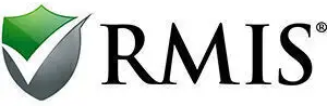 RMIS logo: Shield with checkmark, green and grey, next to black text.
