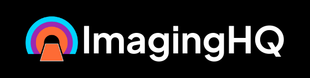 Logo for ImagingHQ: multicolored arched graphic above the text 