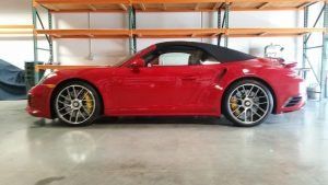 Side View Red Convertible Done Detailing — Huntington Beach, CA — Exclusive Auto Detailing