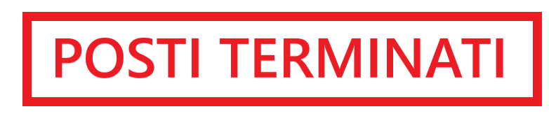 Immagine con testo Posti terminati