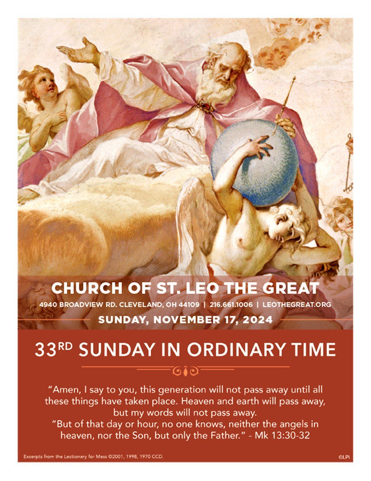 33rd sunday in ordinary time bulletin page