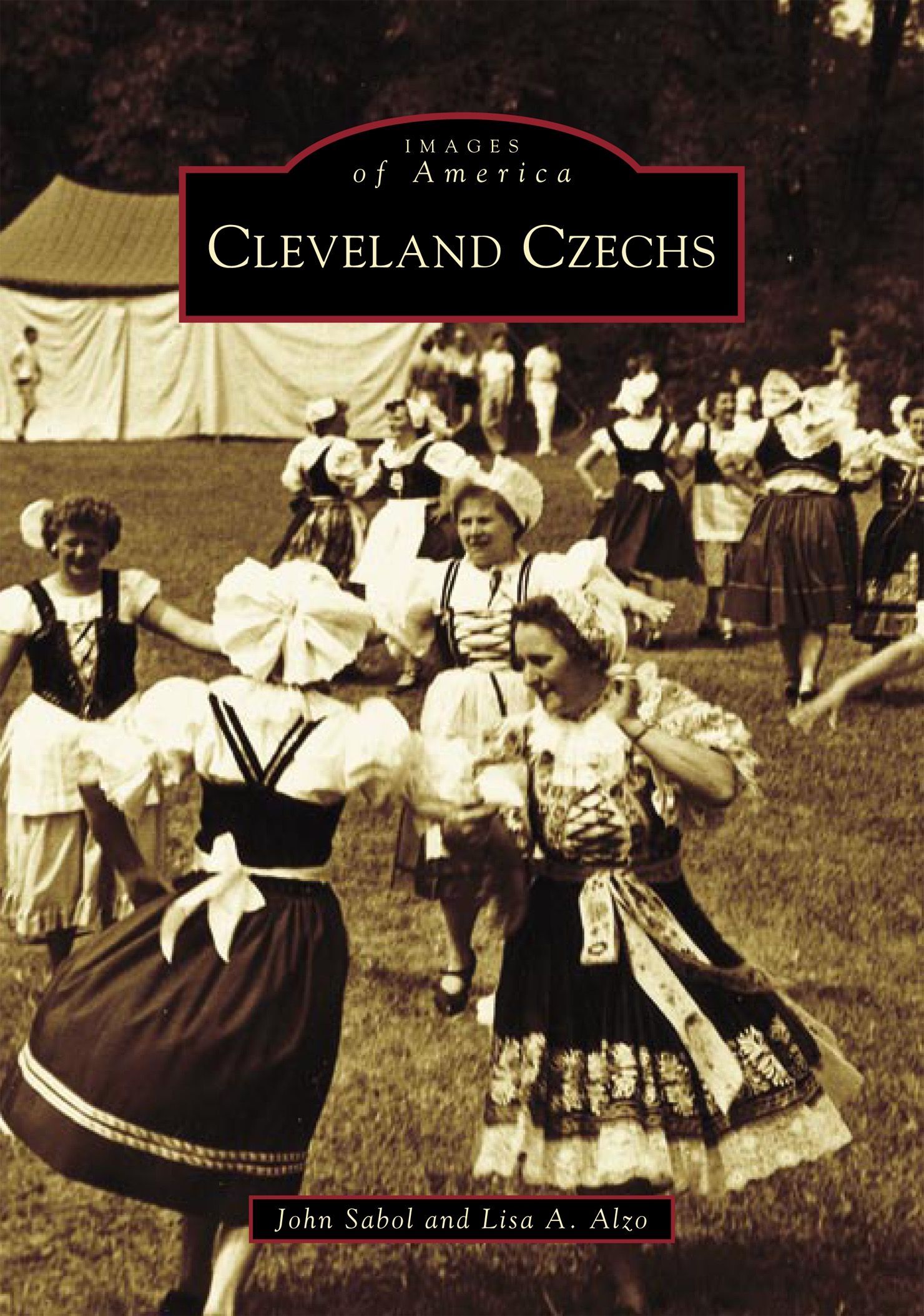 A book titled cleveland czechs shows a group of people dancing