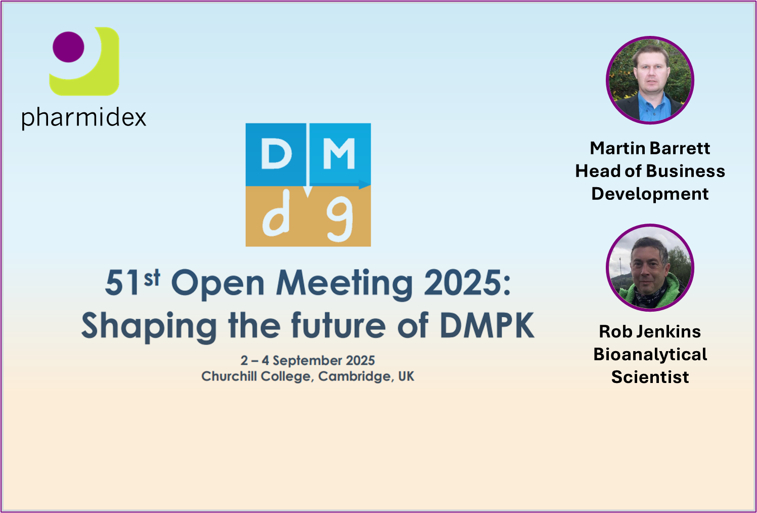 Pharmidex attending DMDG 51st Open Meeting 2025.