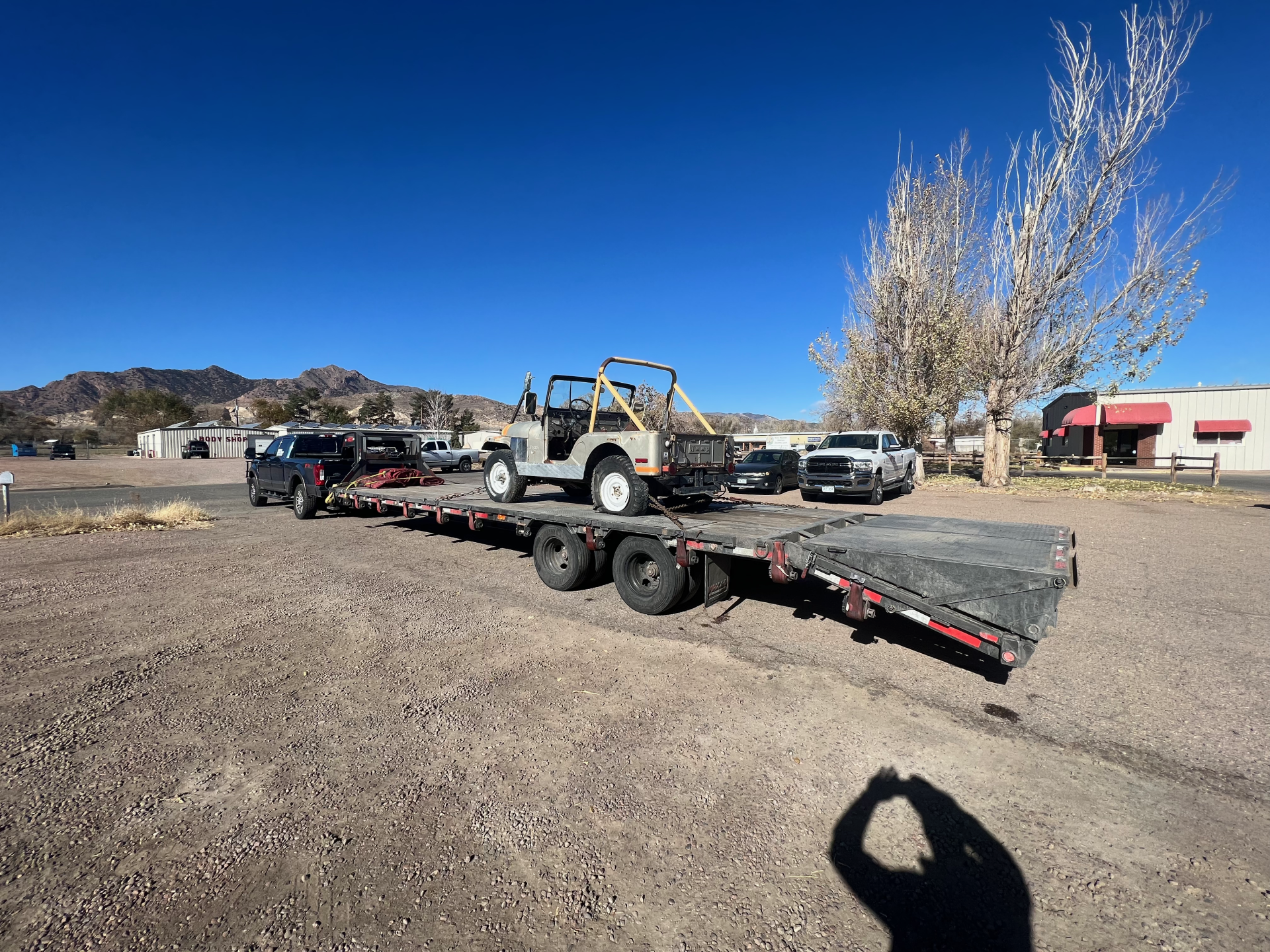 golf cart being hauled across colorado by haul3d 