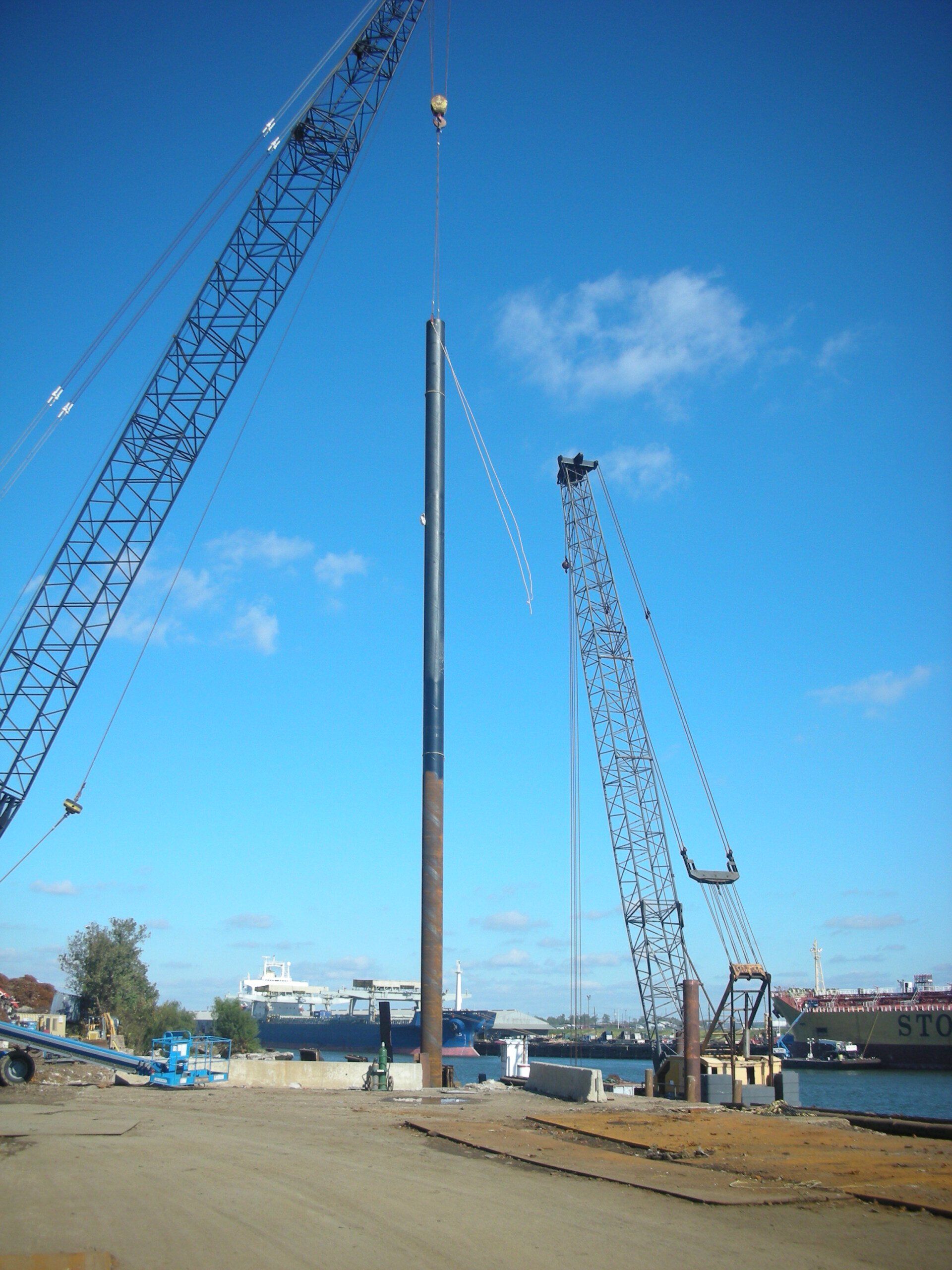Construction crane - Deer Park, TX - DH Construction
