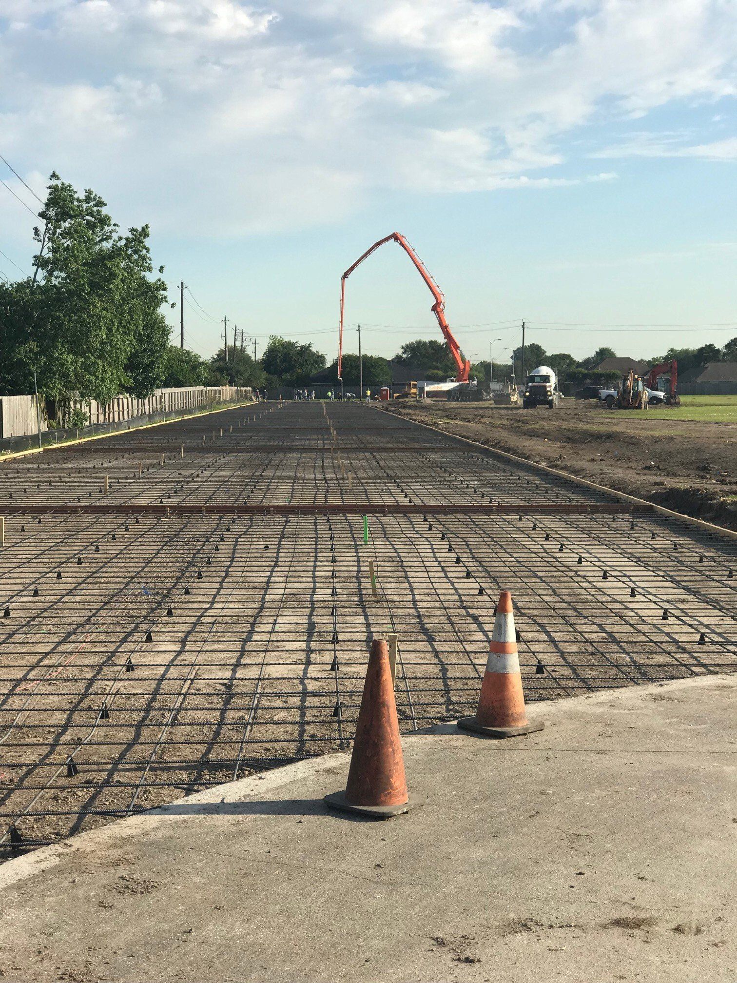 Concrete pouring - Deer Park, TX - DH Construction