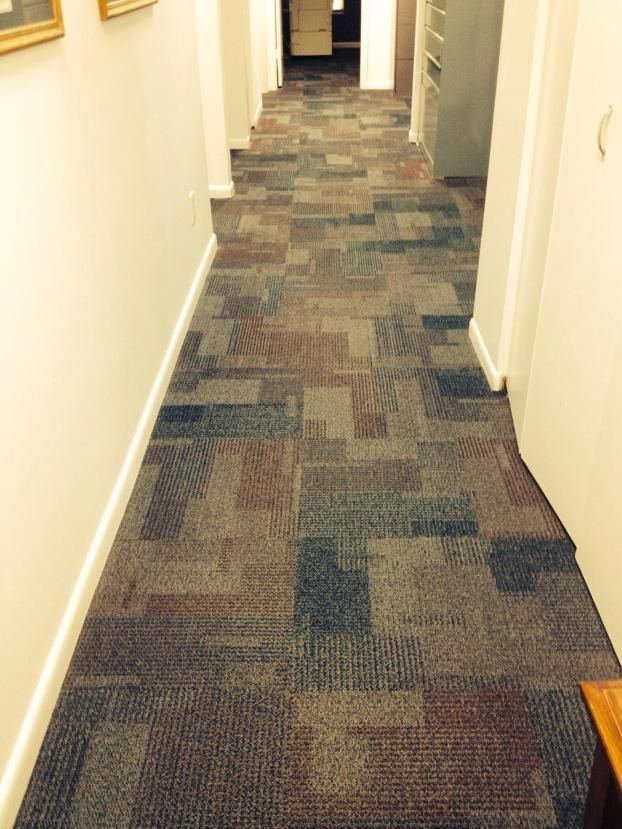 A Long Hallway With a Carpeted Floor - Chesapeake, VA - Fresh Start Commercial Cleaning 
