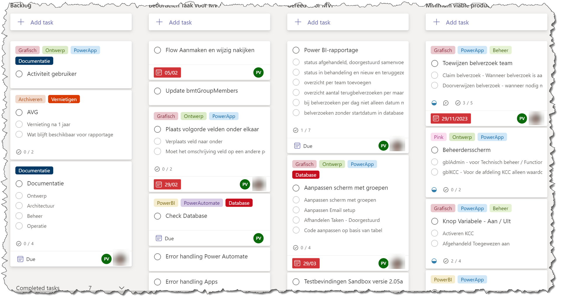 Kanban voorbeeld