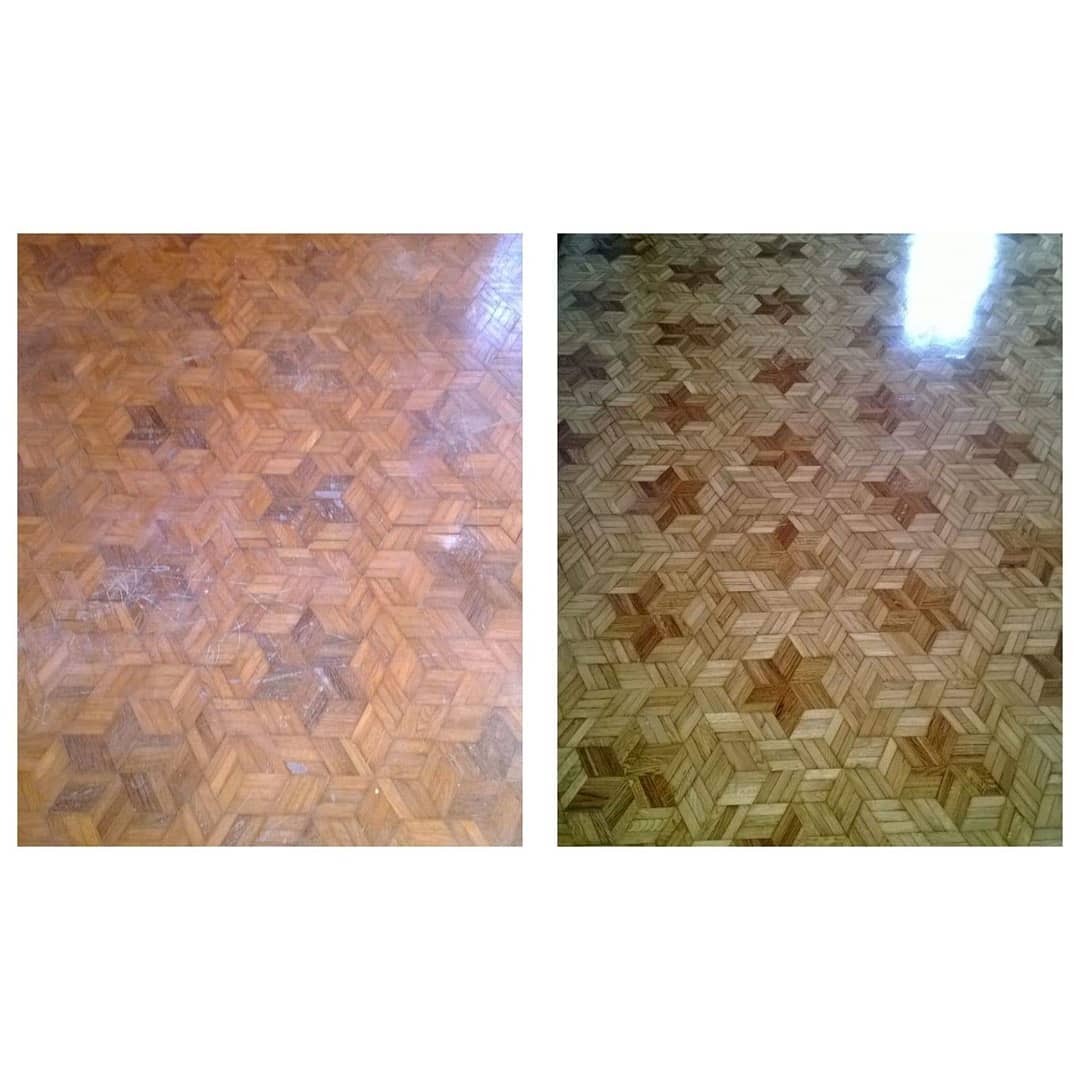 parquet prima e dopo la levigatura