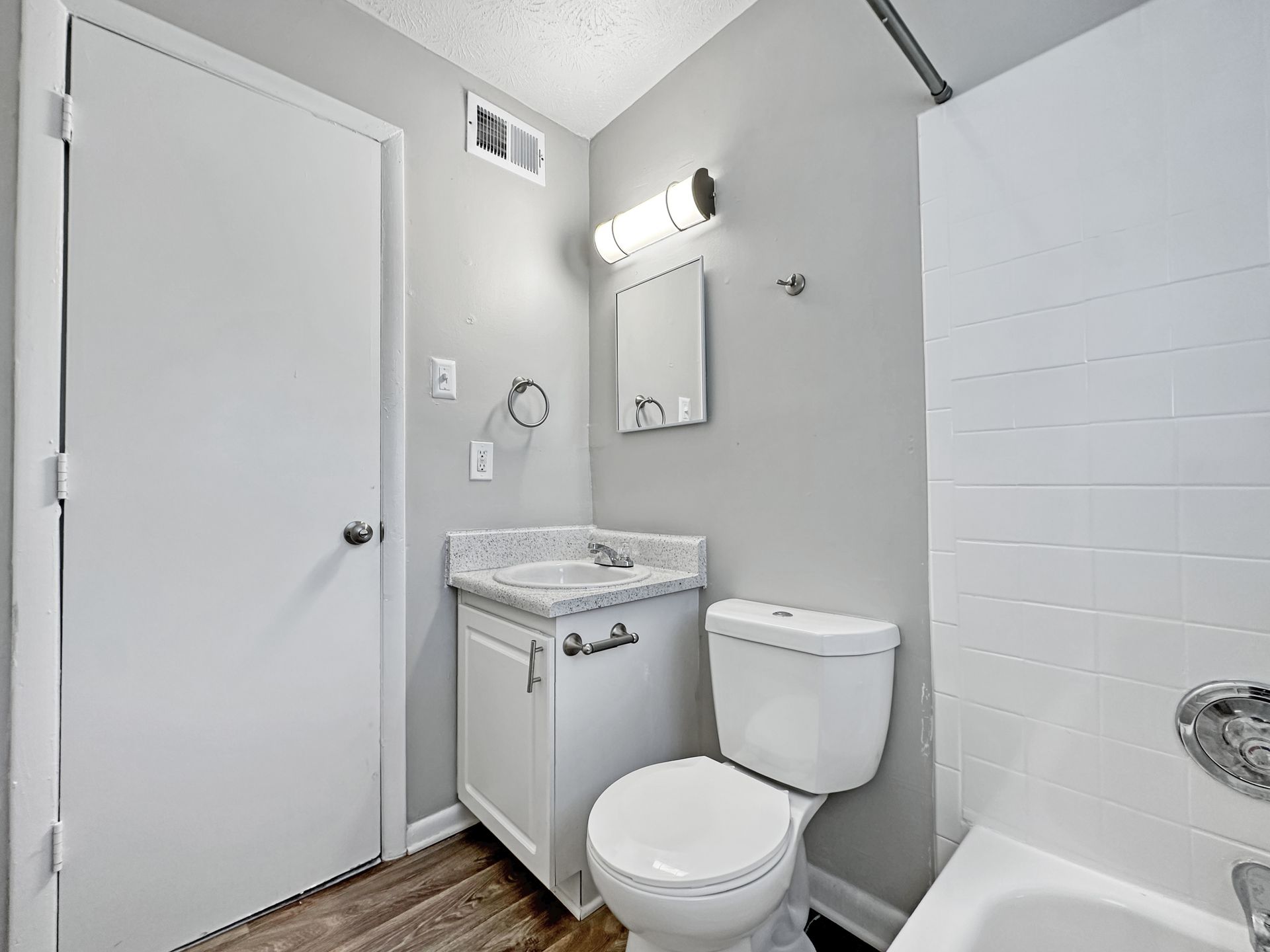 Bathroom in Cascade Oaks Apartments in Atlanta, GA.
