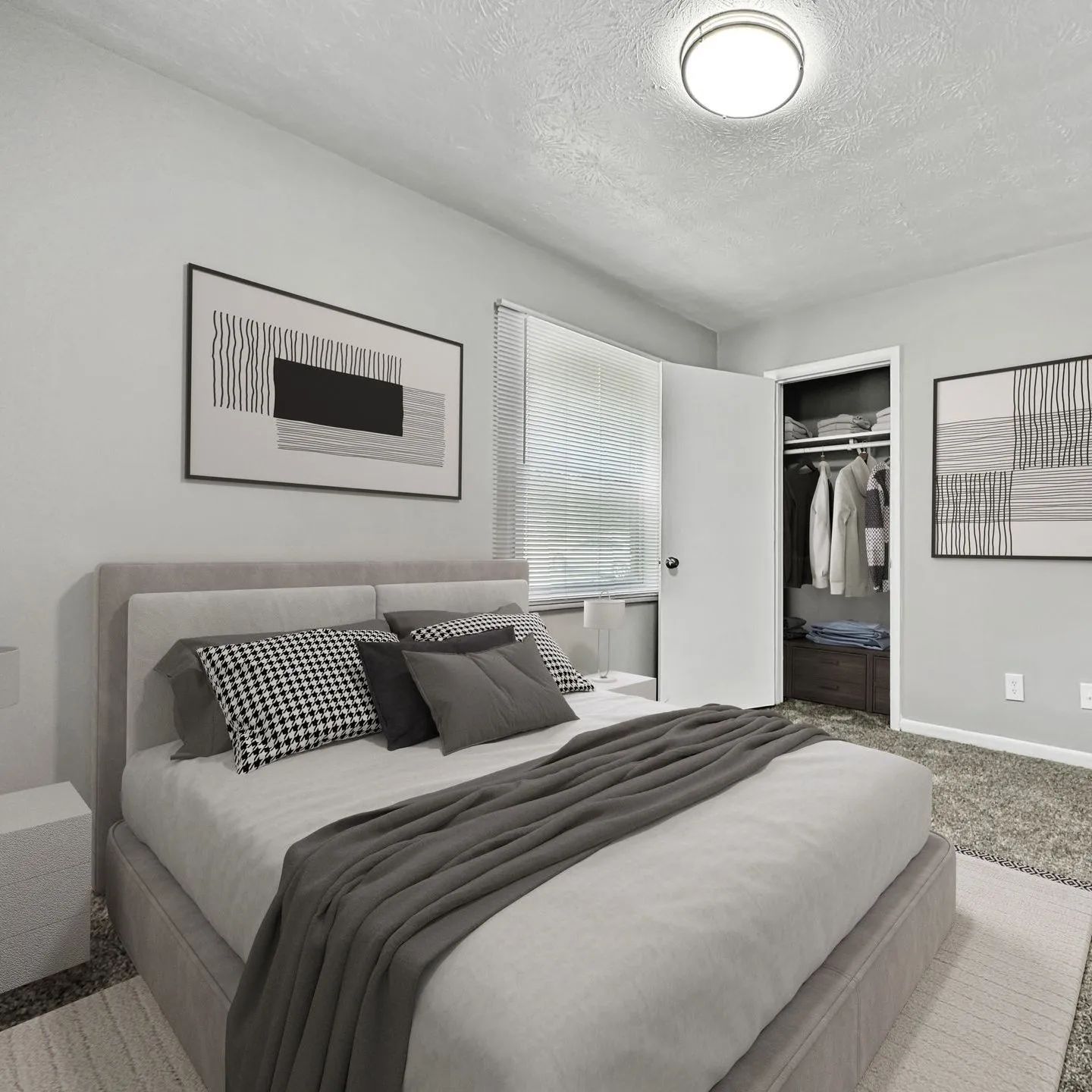 Bedroom in Cascade Oaks Apartments in Atlanta, GA.