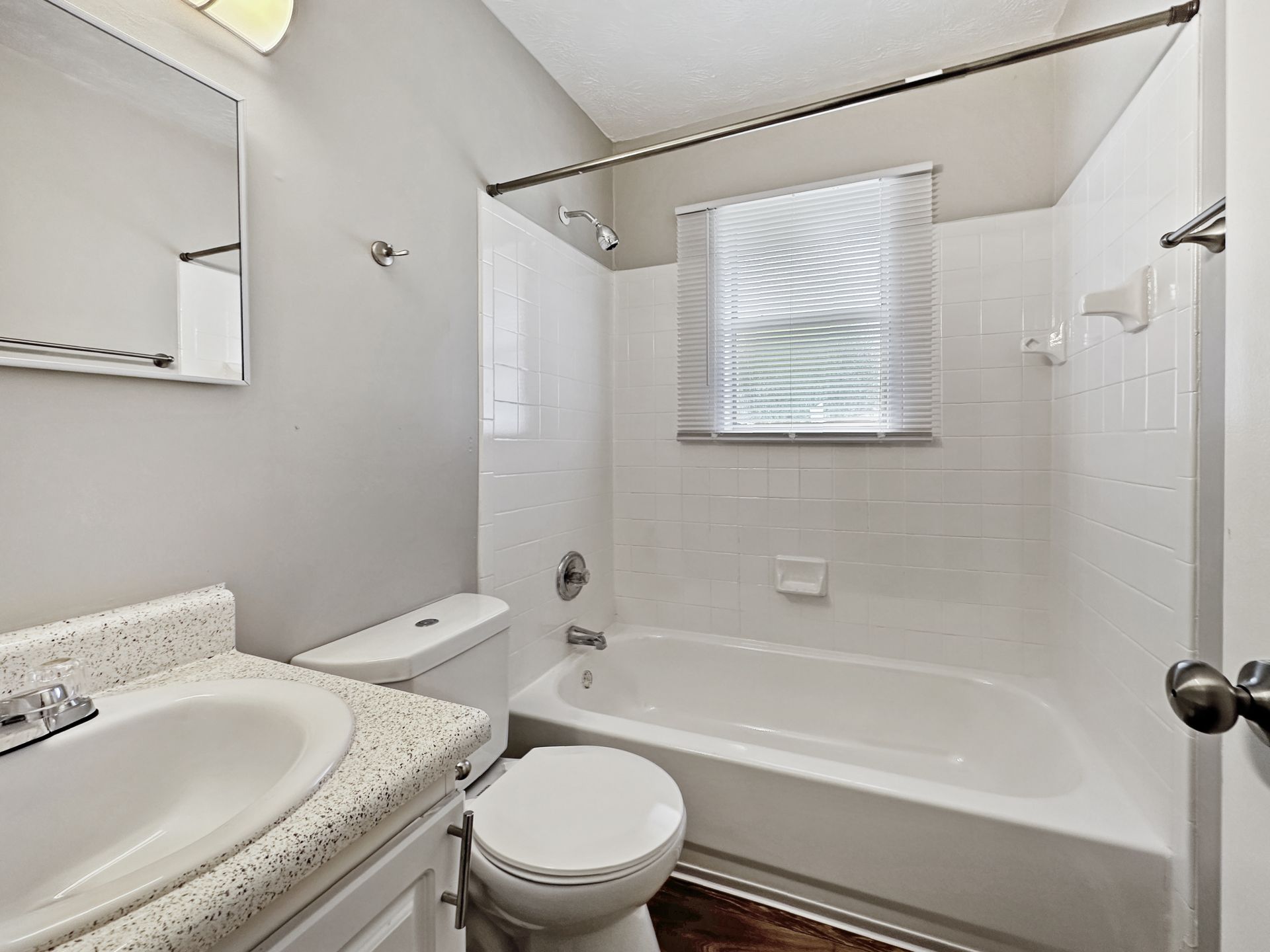 Bathroom in Cascade Oaks Apartments in Atlanta, GA.