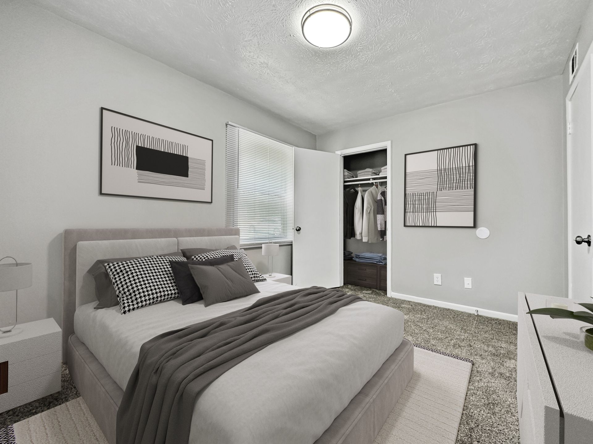 Bedroom in Cascade Oaks Apartments in Atlanta, GA.