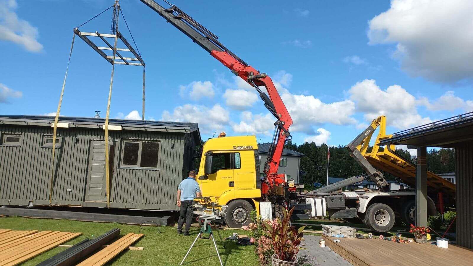 MAN | Evakuators ar manipulatoru un piekabi