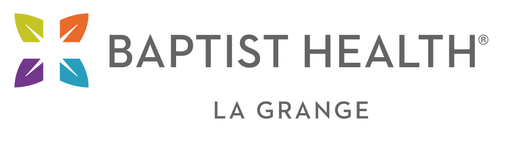 A logo for baptist health la grange is shown