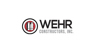 The logo for wehr constructors inc. is on a white background.