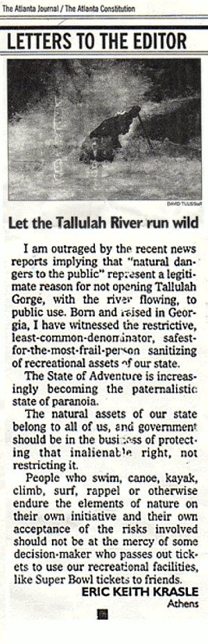 Tallulah Gorge — Watkinsville, GA — Law Offices of Eric K. Krasle